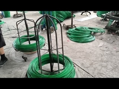 Alambre de púas recubierto de PVC, color verde